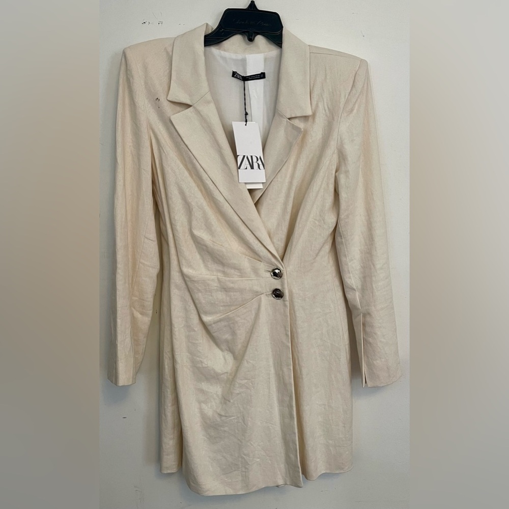 🆕Zara Off-White Women's Blazer Dress